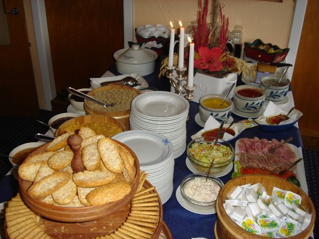 Midtnes Pensjonatの朝食　本当に美味です！