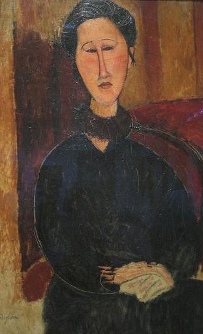 なんと長〜い顔なの・・・<br /><br />見れば見るほど、目・鼻・口などは、<br />シンプルに描かれている。<br />でも、憂いを含んだ表情は生き生きと感じられる。<br /><br />