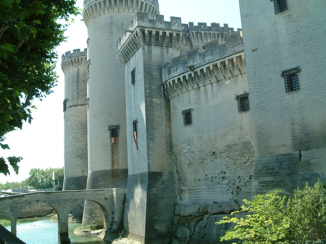 「タラスコン」城。中州のようになっています。