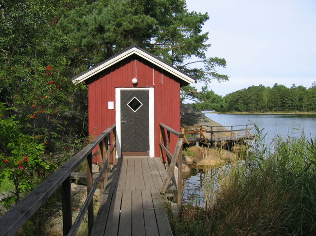 Finnhamのサウナ：中はきれいで日本のサウナと同じような感じでした。