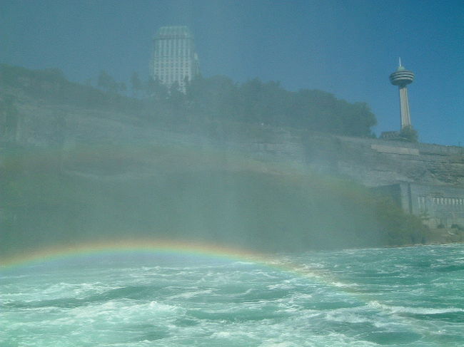 二重の虹が見えました。