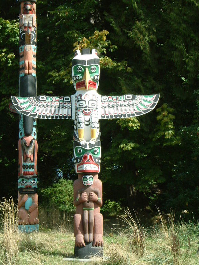 先住民のトーテムポール