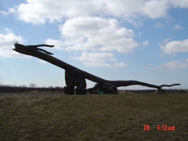 okano ue ni atta ki de tsukutta dragon.6-7m kurai arimasu.