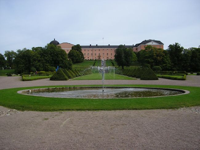 植物園からウプサラ城を望む。