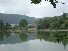 北嵯峨高校のわきを有栖川が小川となって流れている。田園地帯をすこし上ると、大沢池。
ここの風景も良い。