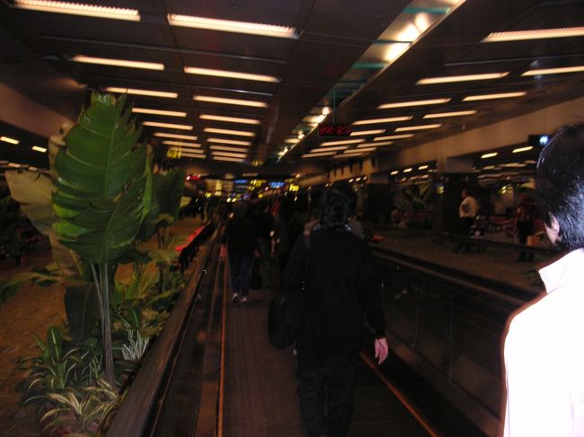 夜１０時過ぎ、チャンギ国際空港に到着です。<br />それにしてもバゲッジクレーンまでの道のりが遠い遠い・・・。
