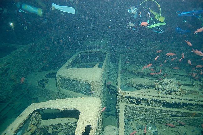 Thistlegormの内部。トラック