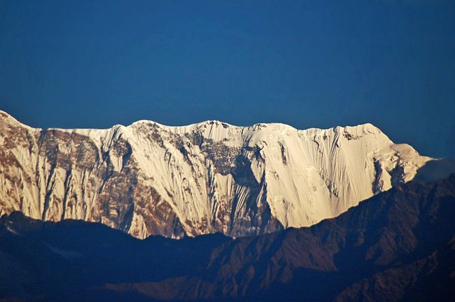 アンナプルナ?8091M　が今日はくっきりと見えました。
