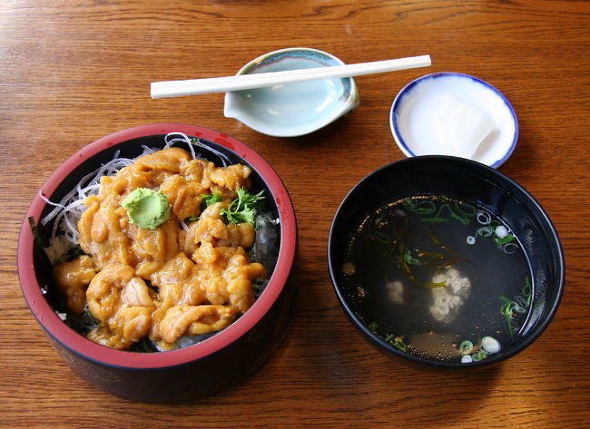 生海栗丼です、これが旨いこと！