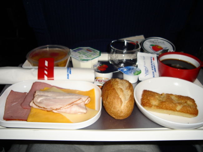 最後の機内食。もぉフォアグラ状態っす。<br /><br />18：00　成田着！<br />ななの弟に日暮里まで迎えに来てもらって弟到着を待つ間、納豆が食べたくなり、近くのセブンで納豆まきとお茶を買う。はぁこれがホントの今回の旅行の食べ収めとなりました♪大満足！<br /><br />今回の旅行は二人で２週間、英語の通じない国へ移動もある旅行だったのでドキドキもあったけど楽しい経験だったね☆