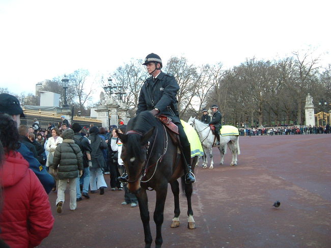 ポリスマン、馬に乗って颯爽と登場。<br />かっこいい！！