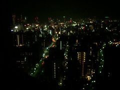 夜景をみながら、やすみました。