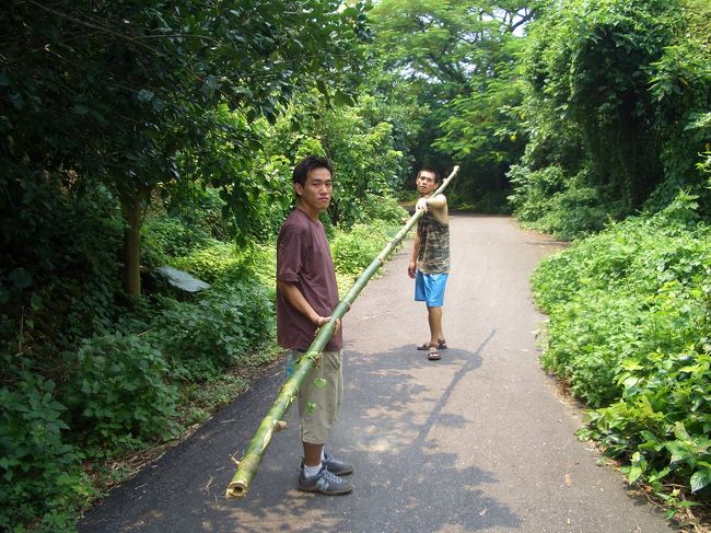 竹ざお一本を持ち帰りましょう！