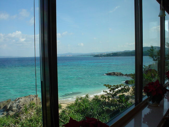 沖縄美ら海水族館に行く途中、お菓子御殿に立ち寄りました。<br />お菓子は買わなかったけど、建物からの眺めだけ堪能させてもらいましたw