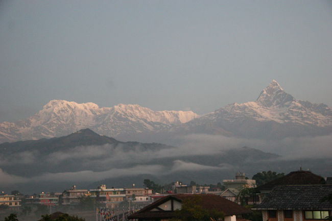 朝焼けの山々・・