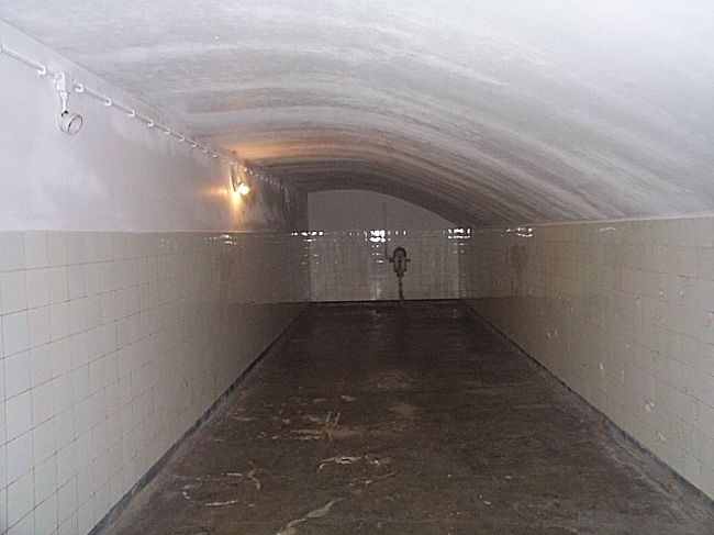 シャワー室と思われる部屋の中です。