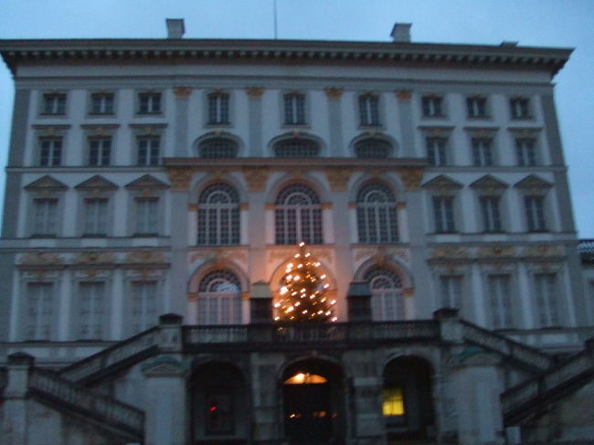 ニンフェンブルク城もクリスマスバージョン