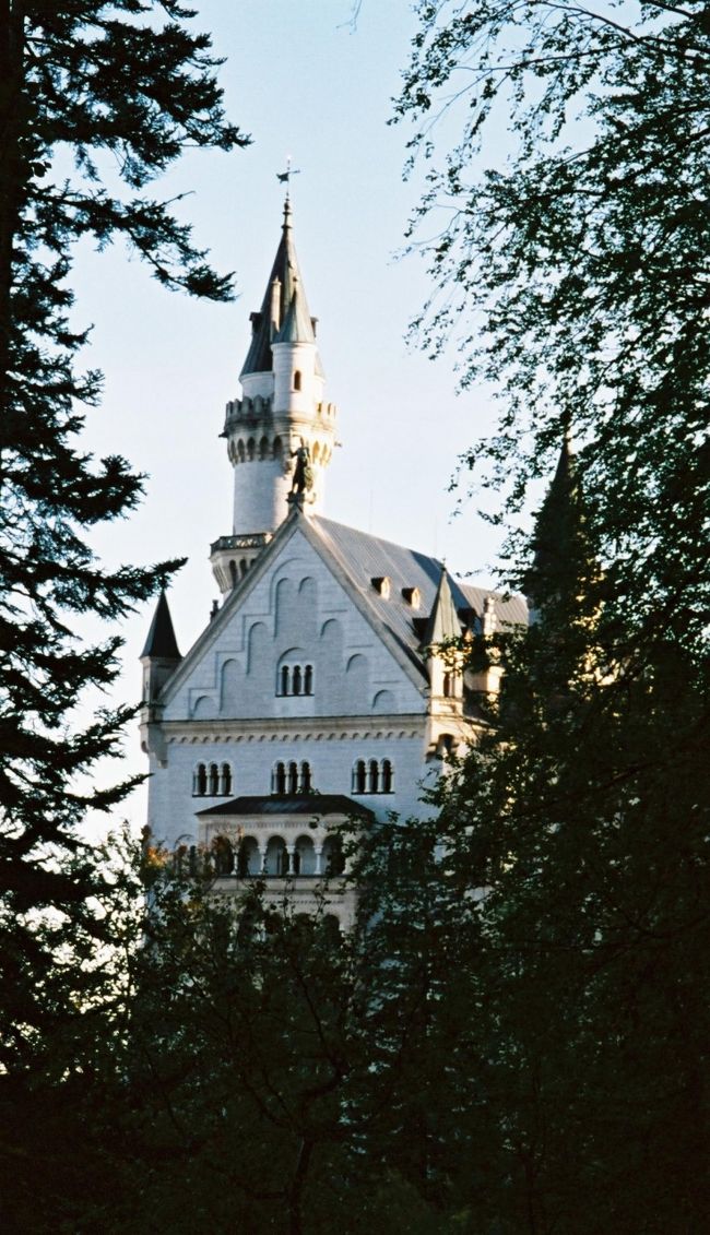 さっきのはマリエン橋からの眺め。<br /><br />高所恐怖症のため、怖くて半べそでした。<br /><br />この写真はそっから城へむかう道にて。