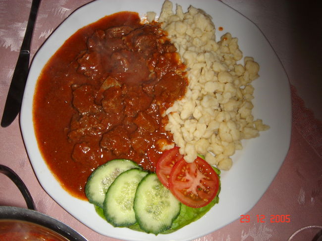 ビーフシチューとニョッキ