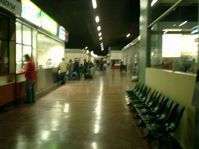 おまけ。<br />ブラジル側、フォスドイグアスの長距離バスターミナル。<br />ここから、ブラジルの各都市だけでなく、パラグアイ・ウルグアイ・アルゼンチン・チリなんかにもいけちゃいます。<br />だから、いろんな人がいて、面白い反面、危険も感じる場所かな。