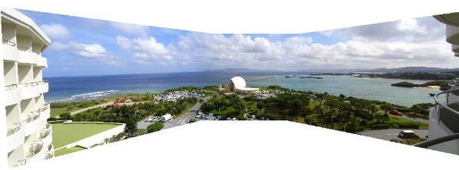 万座ビーチホテル&amp;リゾート<br /><br />部屋からの眺め<br />