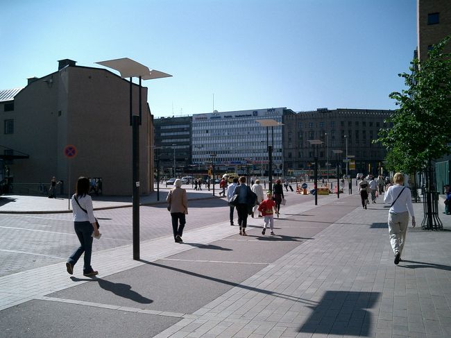 ヘルシンキ中央駅周辺まで戻ってきた