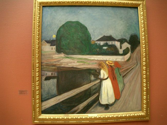 ムンク作「桟橋の少女たち」