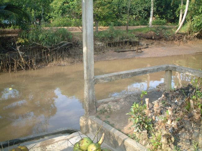 朝は干潮。<br />だいぶ干上がっています。