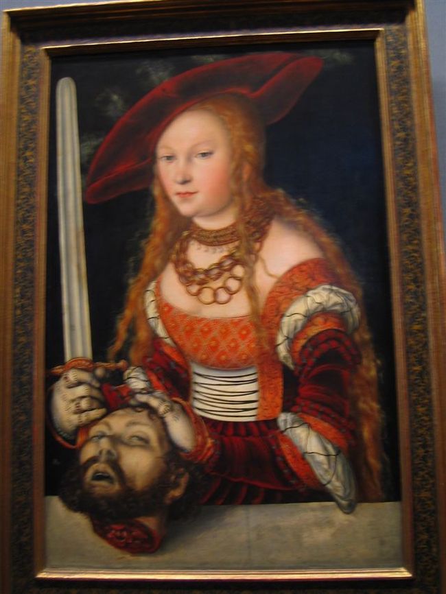 クラナッハ１:『ホロフェルネスの首を持つユーディット』