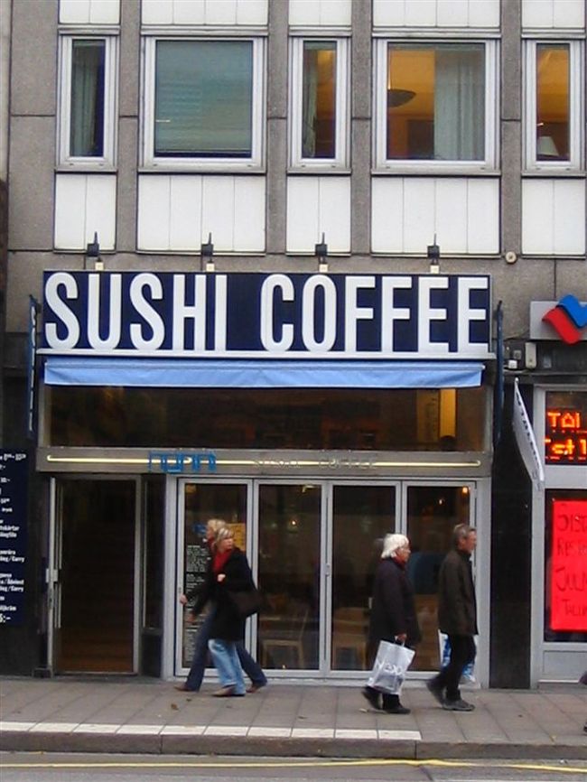 スシカフェ･･･<br />日本人からみるとちょっと無理が･･･