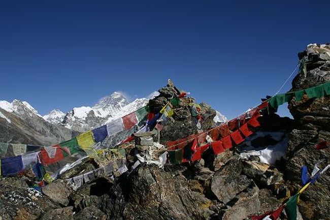 ゴーキョ･ピーク(5360m)より<br />ここでも壮大な風景が広がっていました。