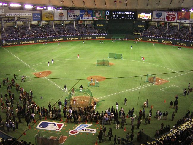 ☆貴重 正規品 2002 メジャーリーグ MLB NPB 日米野球 オールスターシリーズ 袖革スタジャン 松井 イチロー 黒/黒 ampm☆ A8CB664C-A4D0-4970-9587-