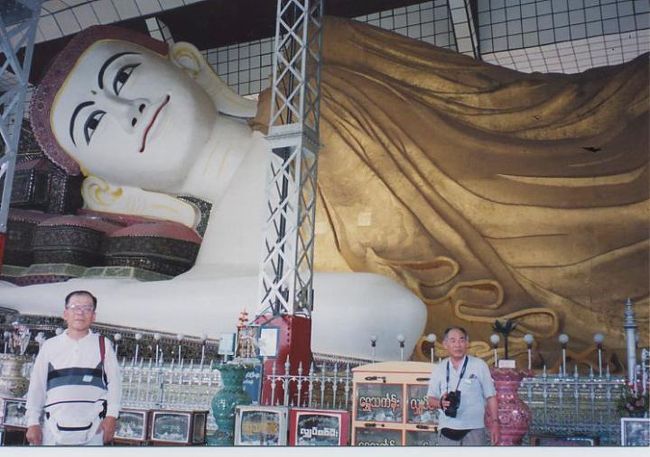 ミャンマー。ペグーのシエターリャウンパゴダ、涅槃仏