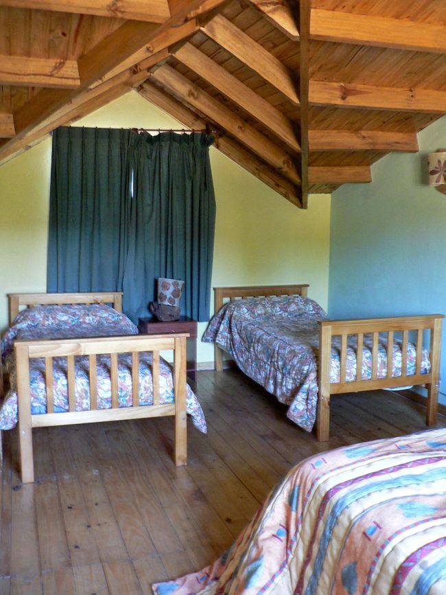 エル・カラファテで宿泊した長期滞在者用のアパートの寝室。<br />