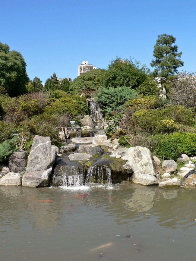 日本庭園の光景。<br />