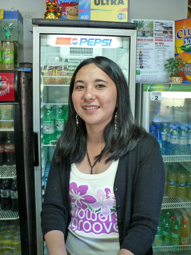 比嘉さんの親類で４世のナタリアさん。<br />