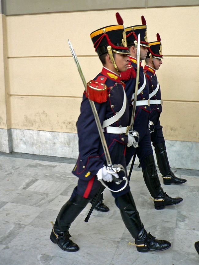 大統領の近衛兵。<br />