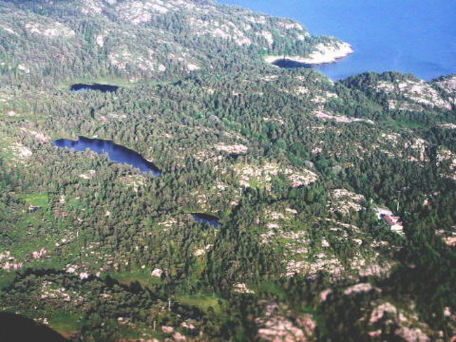 飛行機から撮ったもの。<br />これはガイランゲルではありませんが、オーレスンからオスロに飛んだときに撮りました。