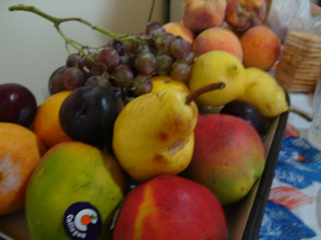 今日は夜が長いので朝はのんびり１０時前に起きてみんなで朝ごはんです。今朝は果物の名前をスペイン語で覚えました。うむむむむずかしいなぁ。