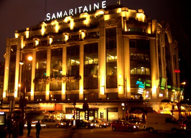 夜のサマリテーヌ　　車内から