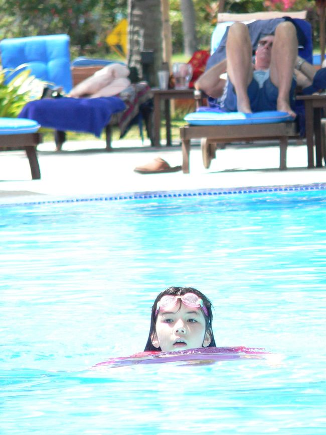 最後までプールで泳いでいた人、、、、