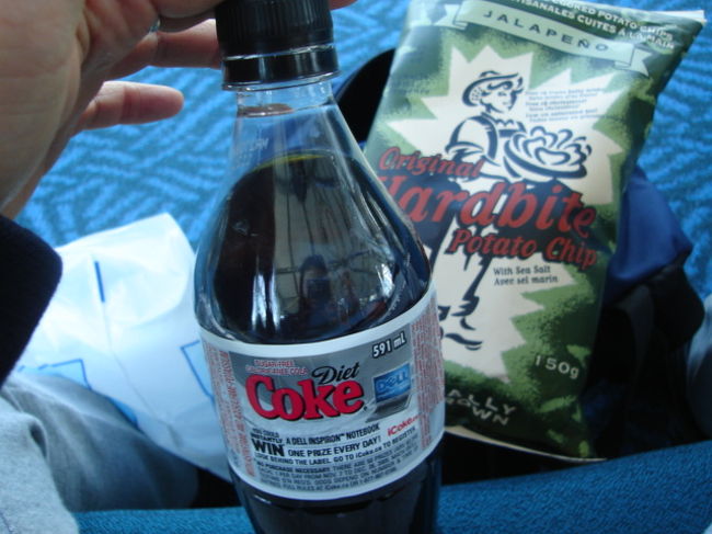 カナダのトランジットの間にポテチとコーラで休憩。一人空港はやっぱ寂しいなぁ。特にカナダドルもってなかったので本屋さんで雑誌とお菓子をクレジットカードで買ってあとはひたすら忍耐で飛行機を待ちます。<br /><br />とものアルゼンチン旅はこうして無事に終了しました。読んでくださった方どうもありがとう。今回の旅で計画してくれて現地でもいっぱいおんぶに抱っこだったLちゃんには感謝の気持ちでいっぱいです。あとYちゃんに出会えてうれしかった。<br />帰国後ともはタンゴレッスンに励んでます♪