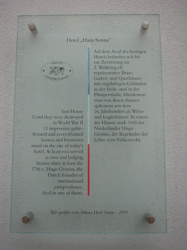 Hotel Sonneの由緒正しき由来が書かれてありました。