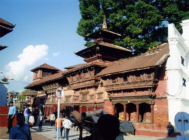 美しいネワールの建物群。