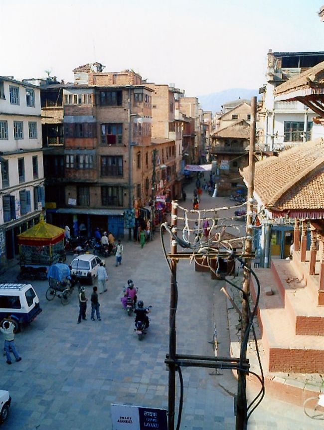 美しいネワールの建物群。