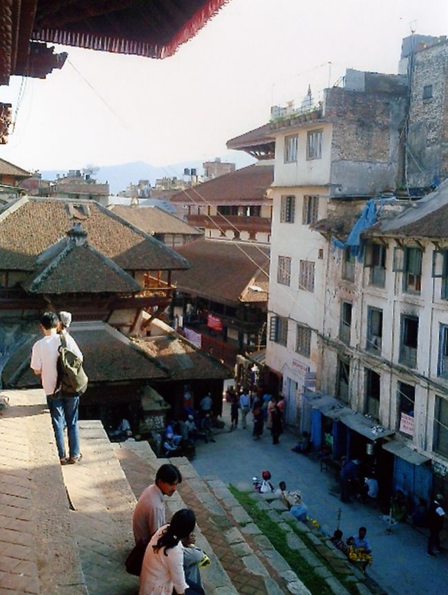 美しいネワールの建物群。