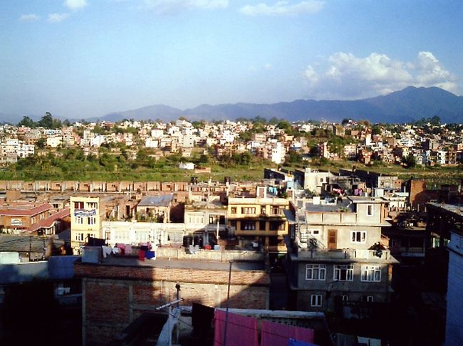 さんのお宅の屋上から見た景色。