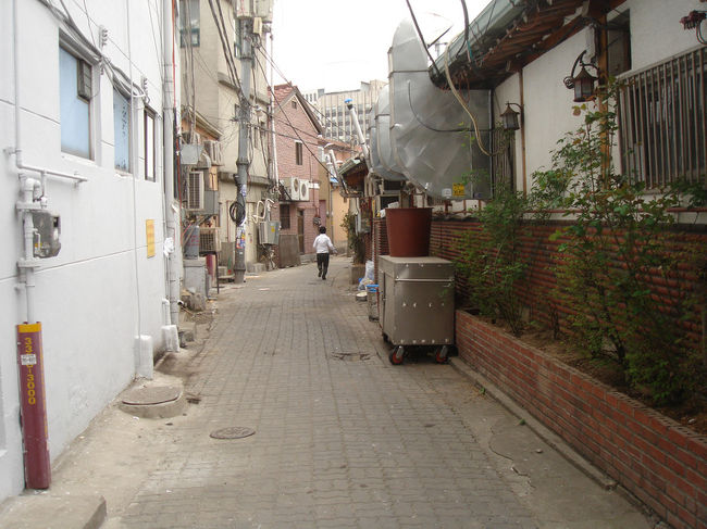 そのサムゲタン屋さんのうらには、まるで「僕の彼女を紹介します」でロケしたような路地がありました。もちろん裏は取っていません。あくまでイメージです。