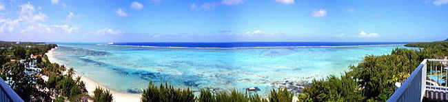 ニッコーサイパン、ホテルのベランダからの眺め。