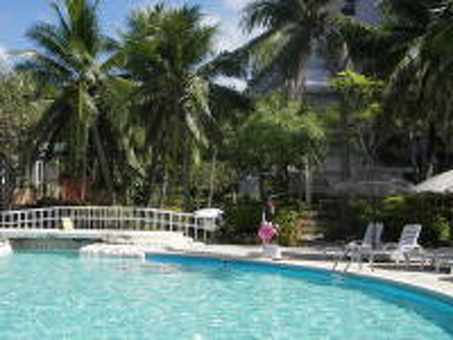 ニッコーサイパンのプール。<br />ウォータースライダーがありました。